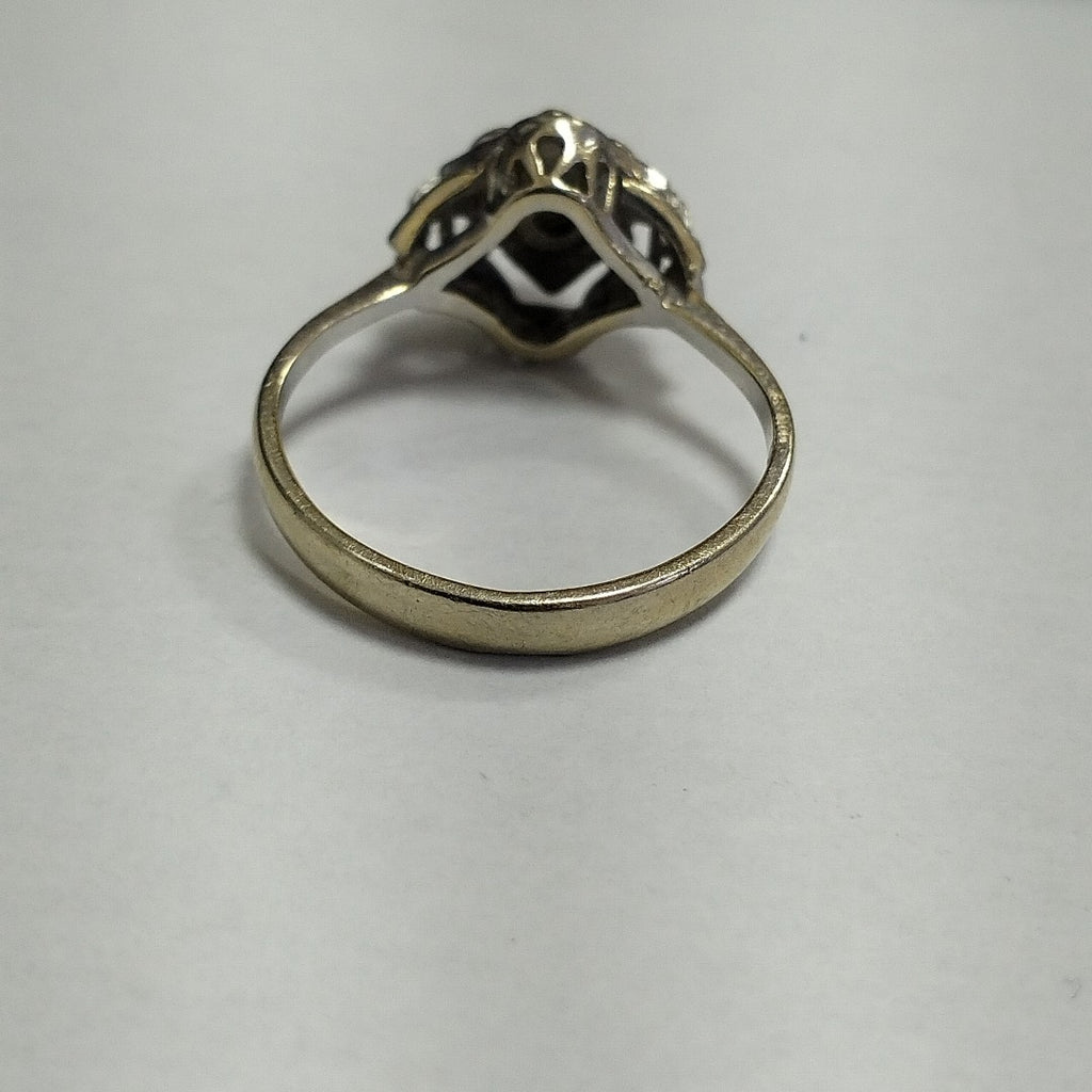 ANILLITO, SOLITARIO ORO BLANCO 14 K 2.9 GRMS (SEMINUEVO)