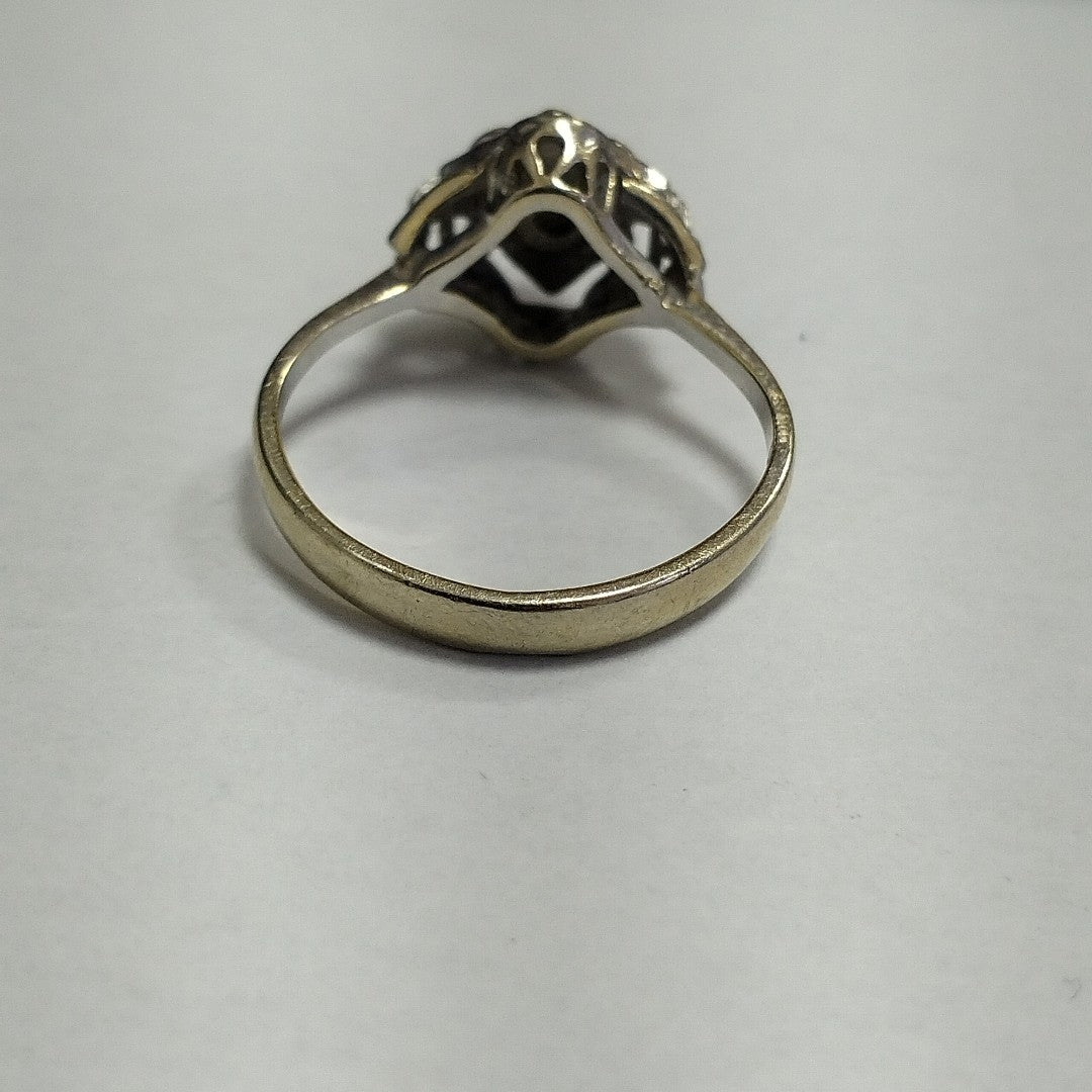 ANILLITO, SOLITARIO ORO BLANCO 14 K 2.9 GRMS (SEMINUEVO)