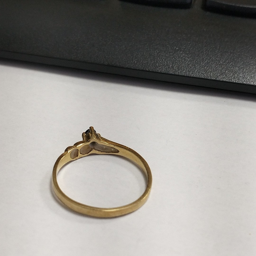 ANILLITO, SOLITARIO ORO 14 K 1.7 GRMS (SEMINUEVO)