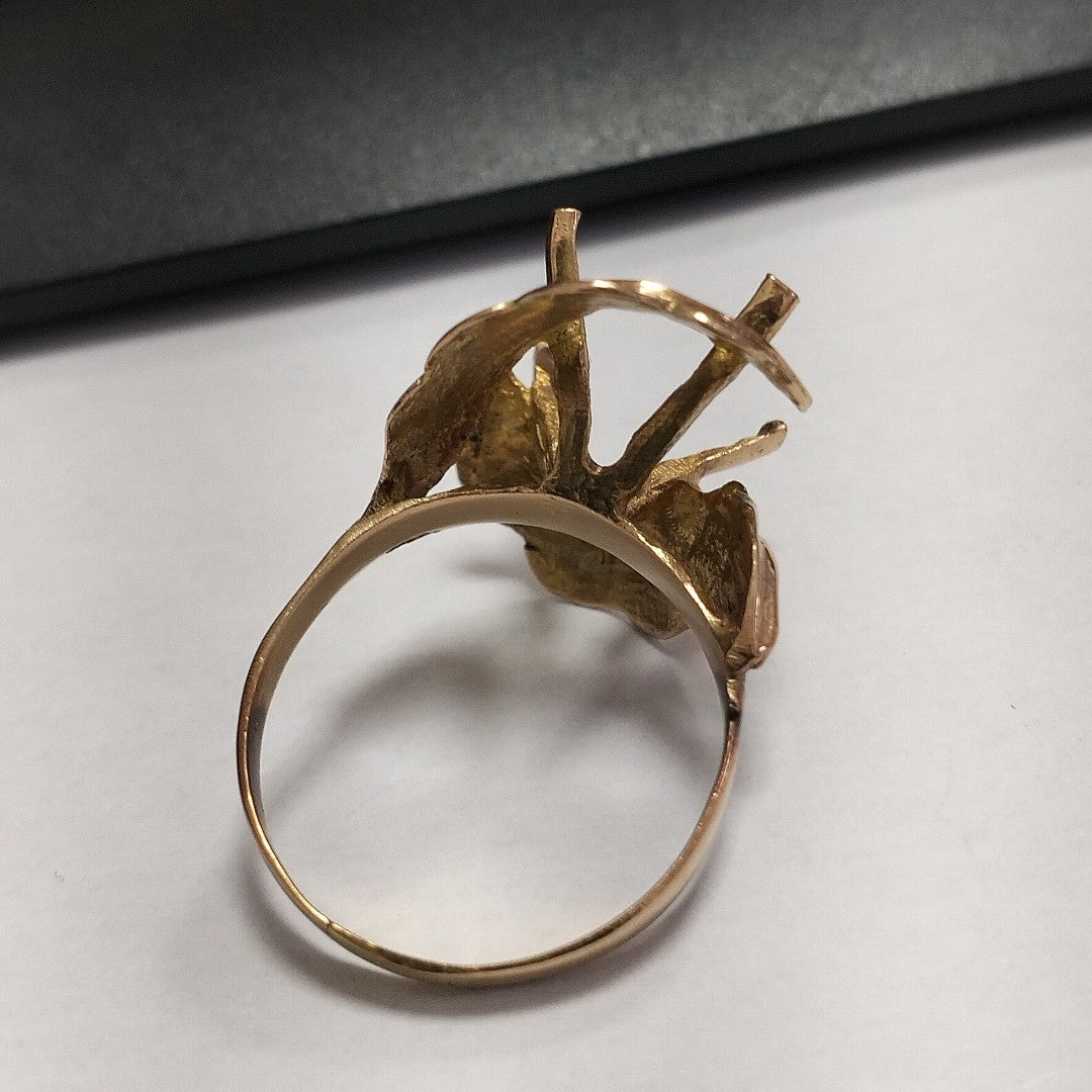 ANILLITO, SOLITARIO ORO 14 K 4.9 GRMS (SEMINUEVO)