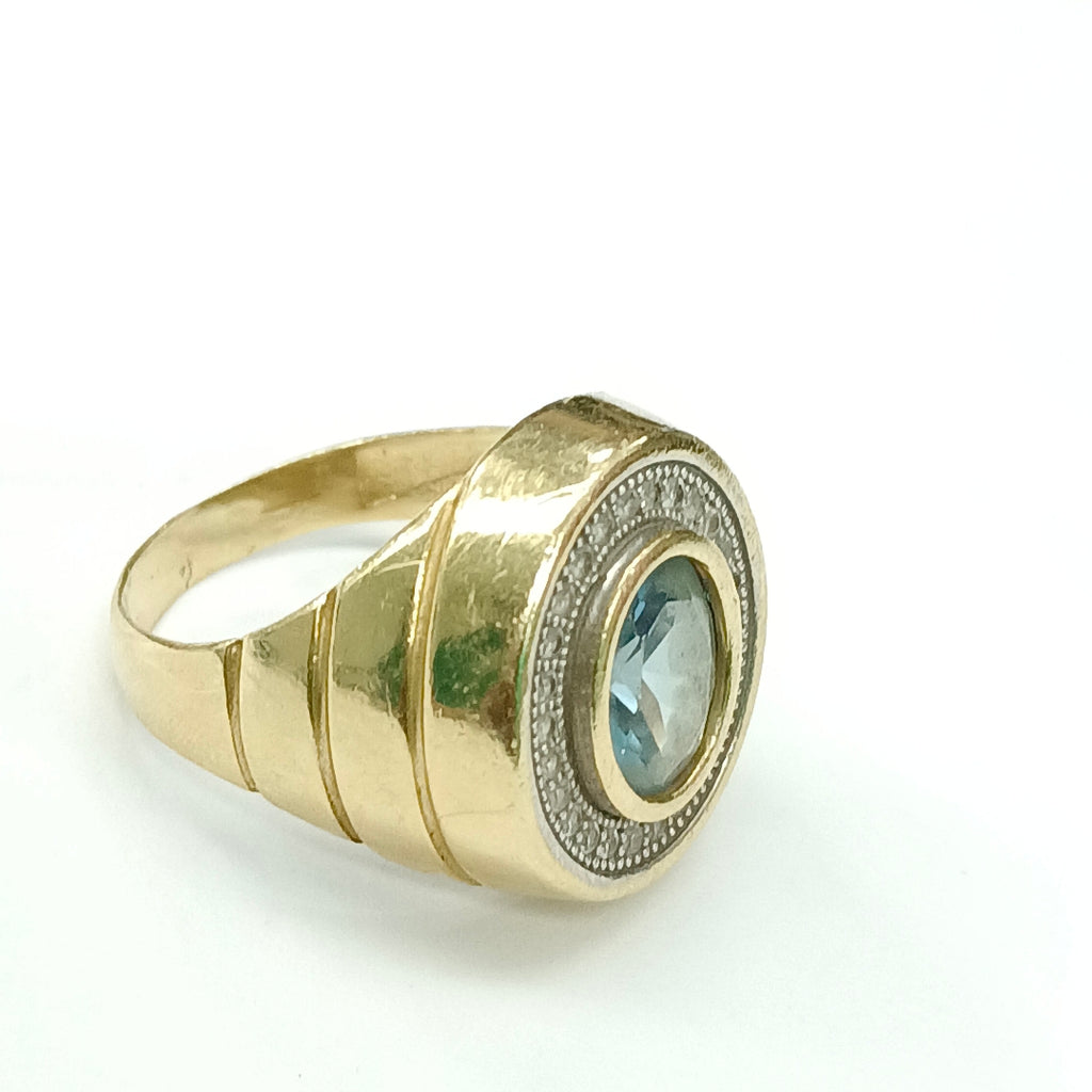ANILLO ORO 14 K 9,10 GRMS (SEMINUEVO)