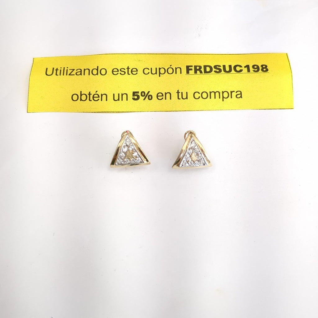 ARETES PAR ORO 14 K 4,30 GRMS (SEMINUEVO)