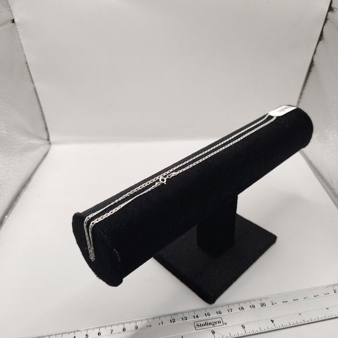 CADENA DOBLE ESLABON PLATA .925 50 CM 3.53 GR (NUEVO)