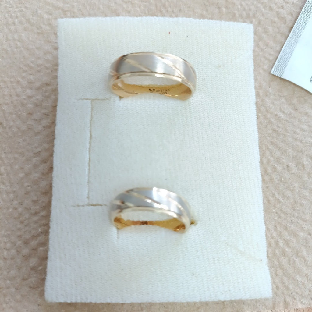 ARGOLLA ORO COMBINADO 14 K 7.1 GRMS (SEMINUEVO)