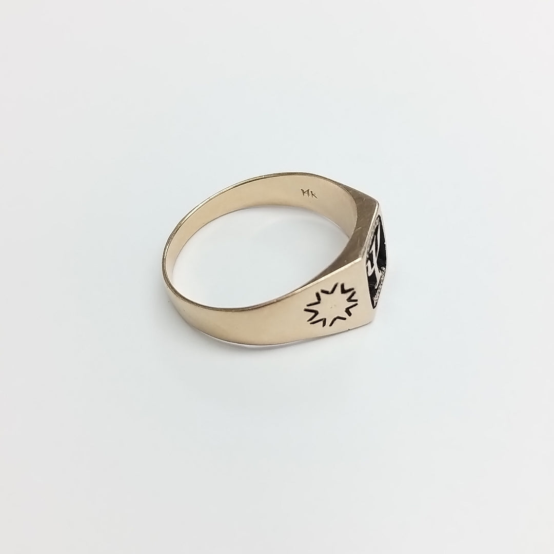 ANILLO DE GRADUACIÓN ORO 10 K 4,40 GRMS (SEMINUEVO)