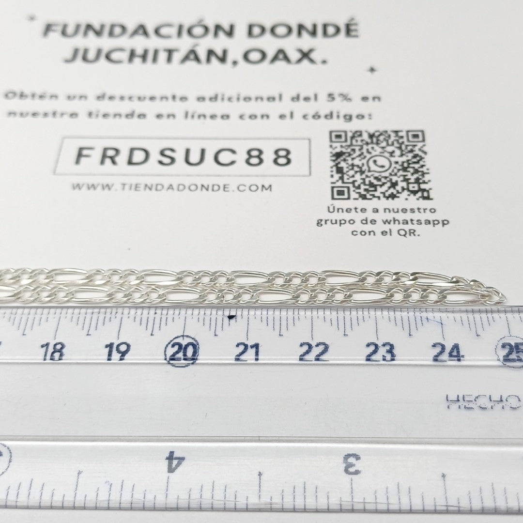 CADENA 3X1 PLATA .925 50 CM 6.92 GR (NUEVO)