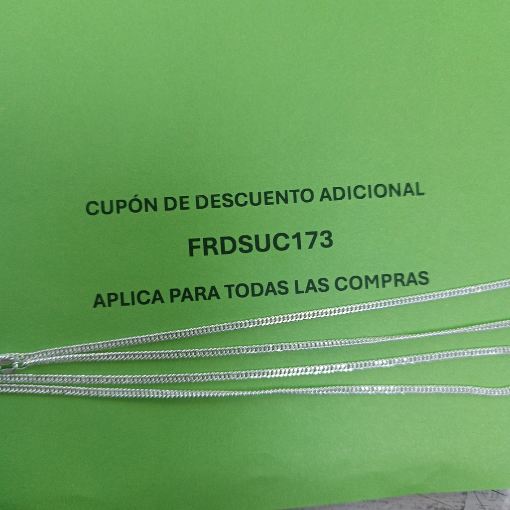 CADENA BARBADA PLATA .925 60 CM 5.02 GR (NUEVO)
