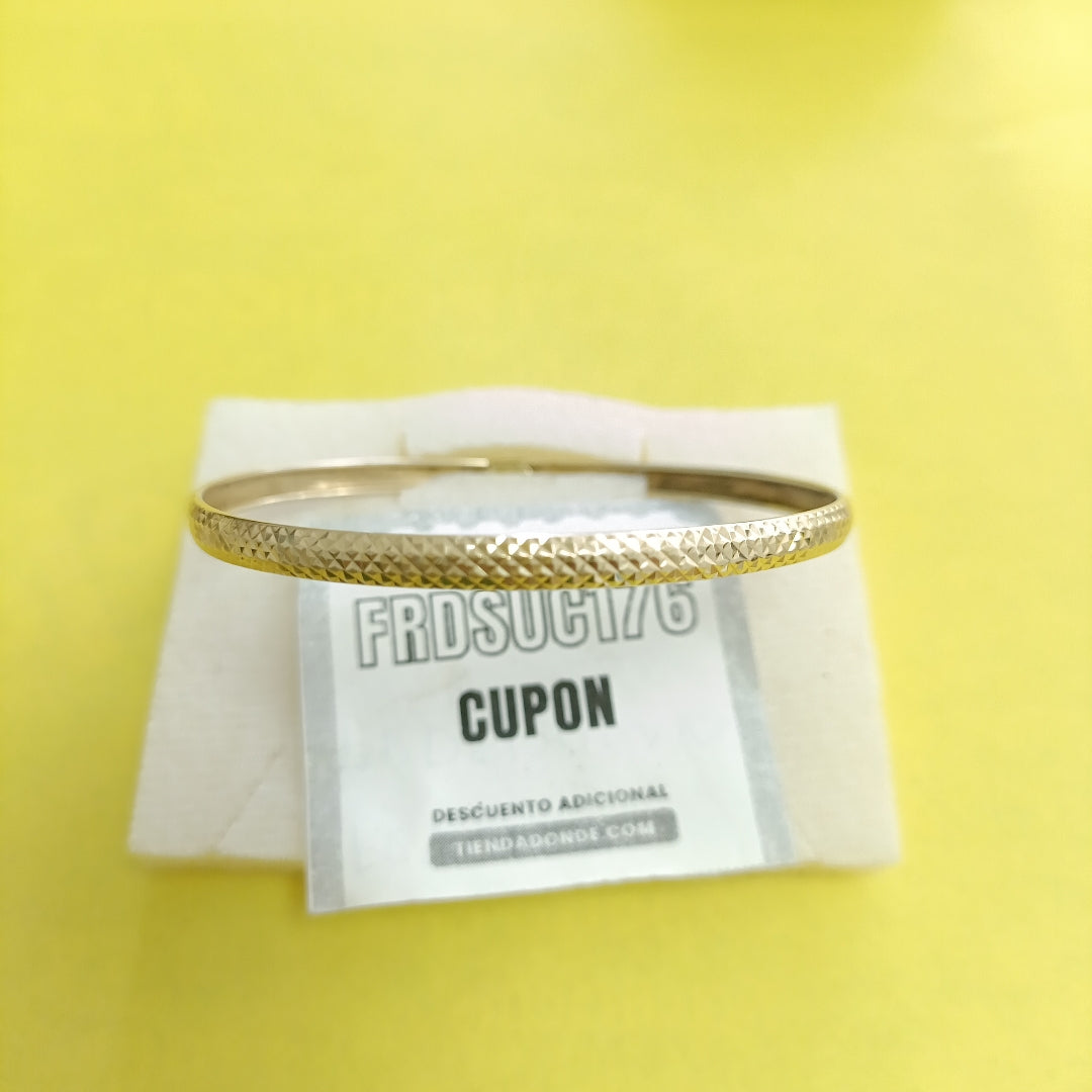 PULSERA RIGIDA ORO 10 K 3.6 GRMS (SEMINUEVO)