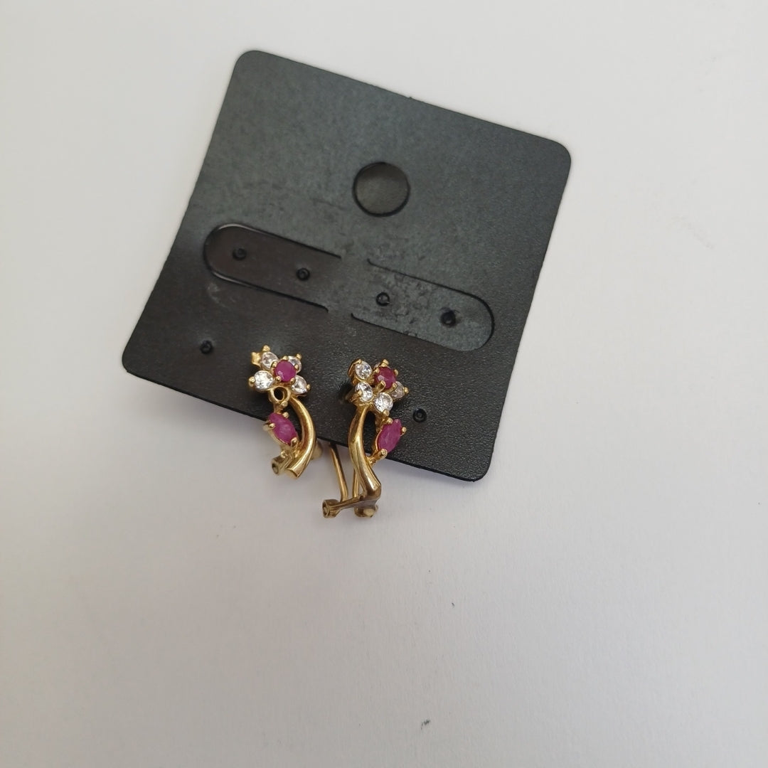 ARETES PAR ORO 10 K 2 GRMS (SEMINUEVO)