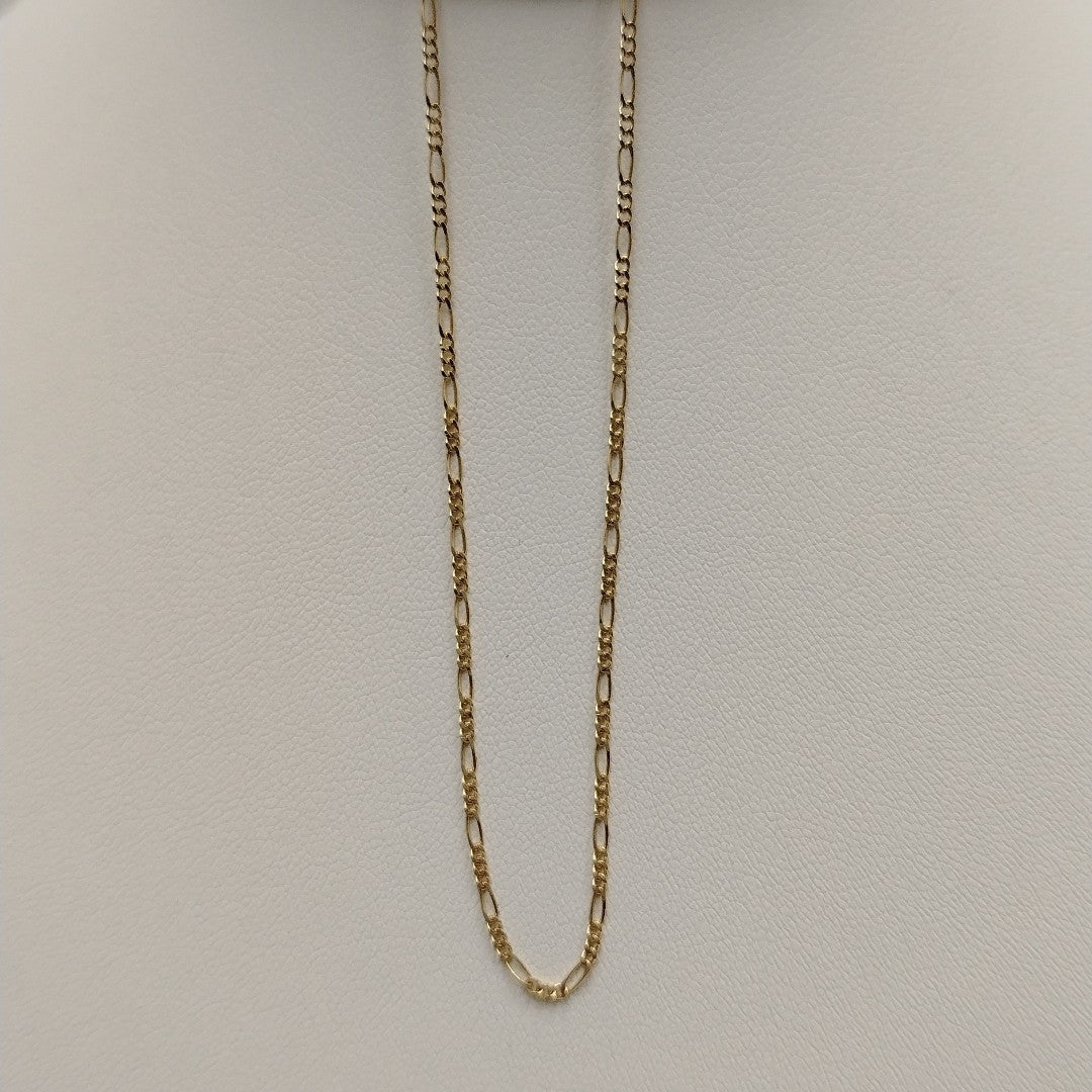 CADENAS TEJIDO 3X1 ORO 14K 55 CM 2.7 GR (NUEVO)