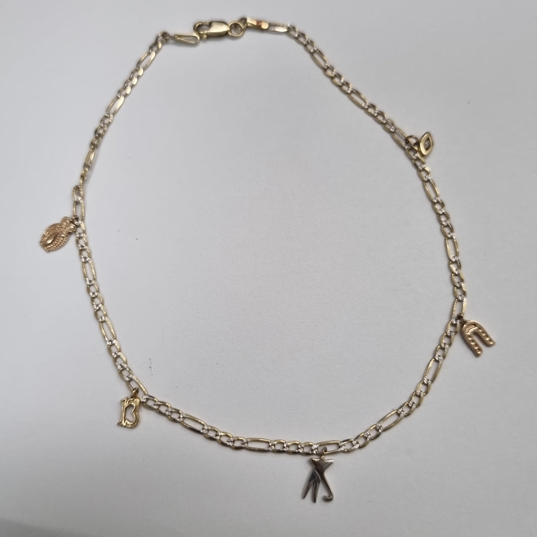 PULSERA ORO, ORO COMBINADO, RODIADO 10 K 3.5 GRMS (SEMINUEVO)