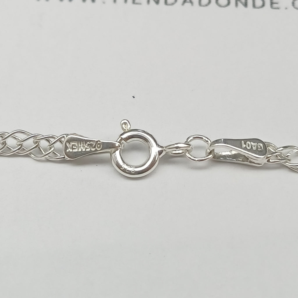 CADENA DOBLE ESLABON PLATA .925 45 CM 3.73 GR (NUEVO)