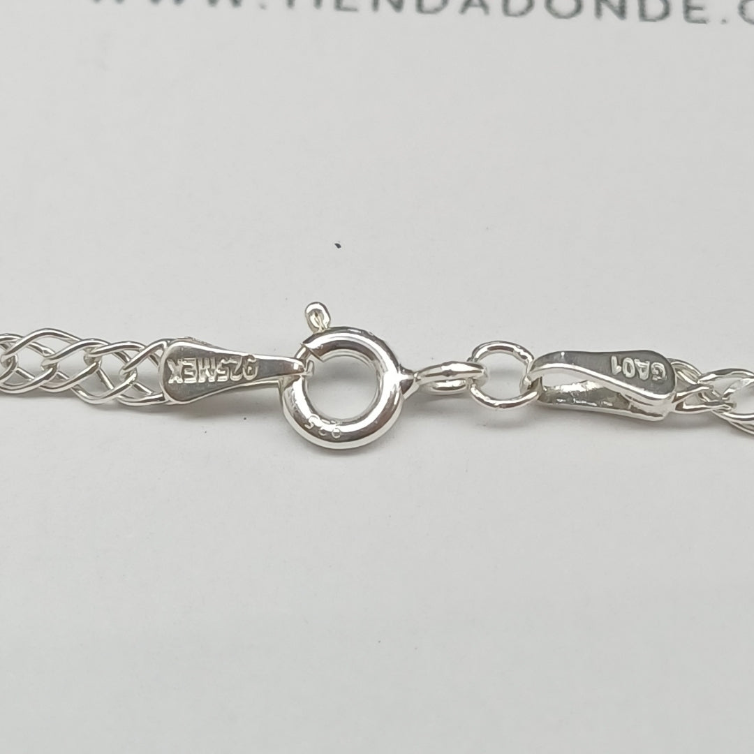 CADENA DOBLE ESLABON PLATA .925 45 CM 3.73 GR (NUEVO)