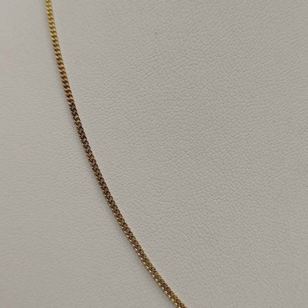 CADENAS TEJIDO BARBADA ORO 10K 50 CM 2.8 GR (NUEVO)