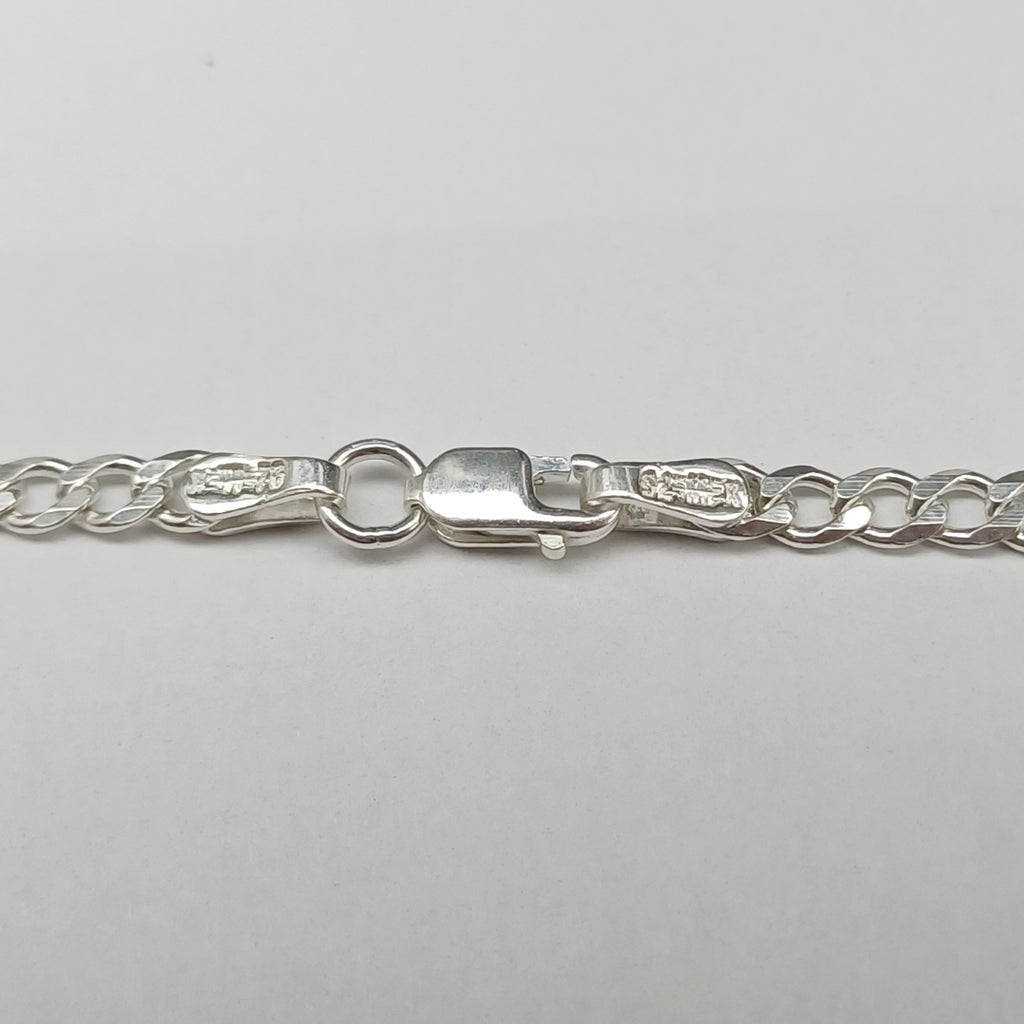 CADENA BARBADA PLATA .925 55 CM 8.52 GR (NUEVO)