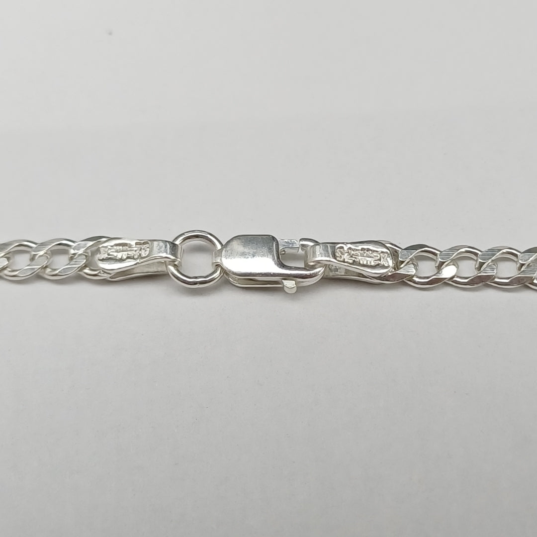 CADENA BARBADA PLATA .925 55 CM 8.52 GR (NUEVO)
