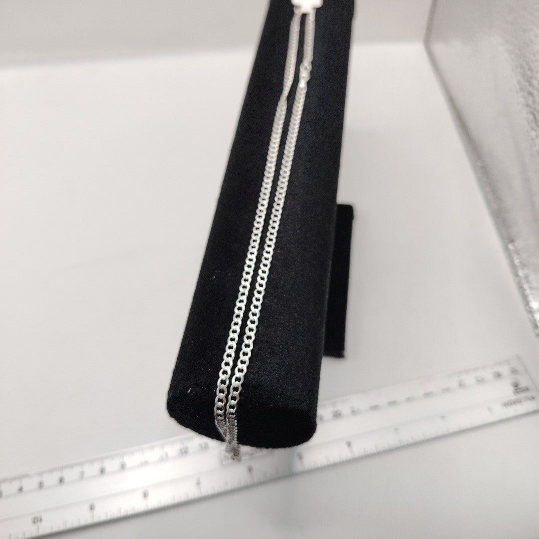 CADENA BARBADA PLATA .925 50 CM 7.92 GR (NUEVO)