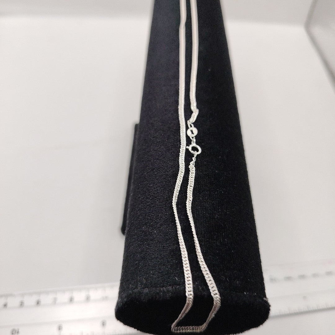 CADENA BARBADA PLATA .925 50 CM 4.12 GR (NUEVO)
