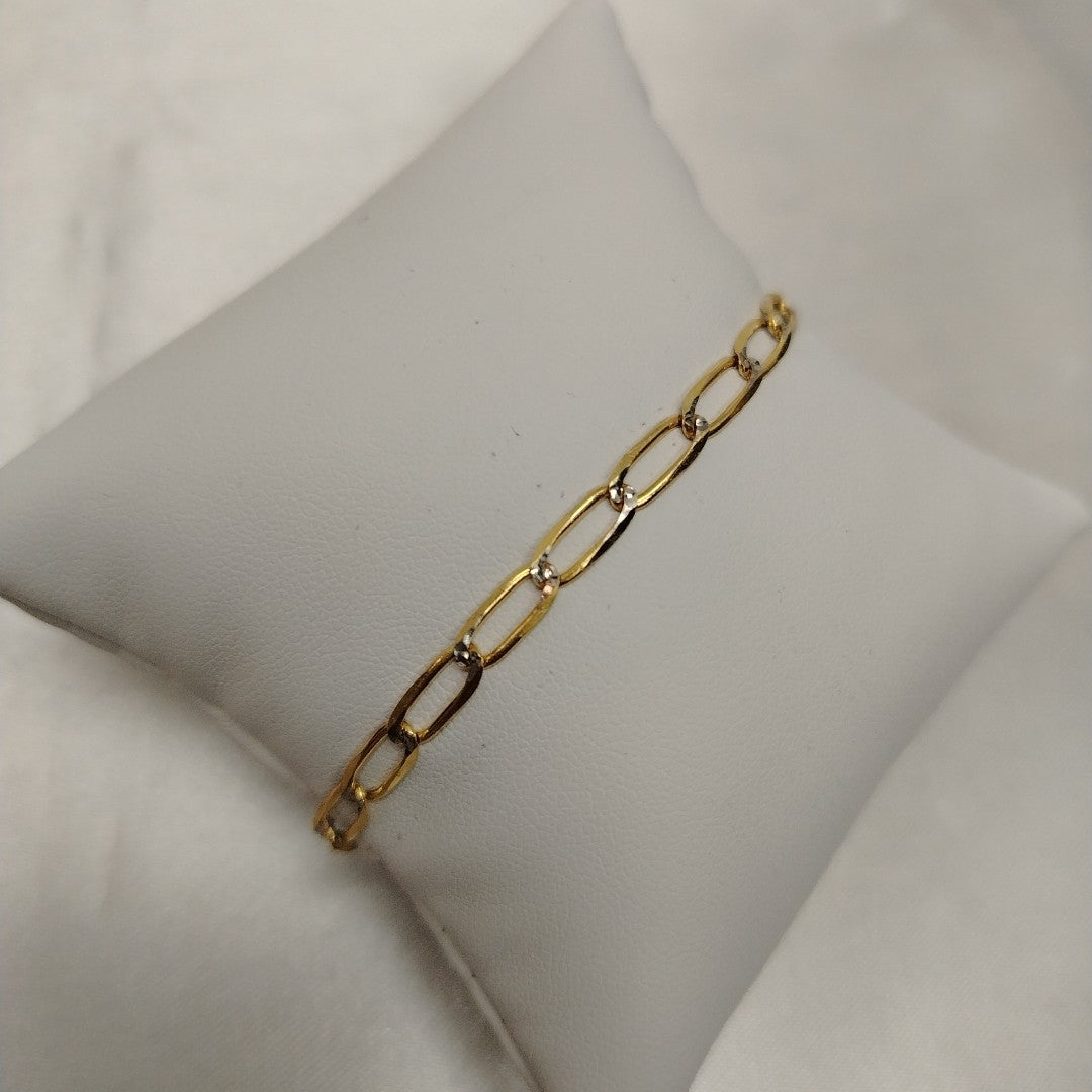 PULSERA TEJIDO ESLABONES 4G 18 CM (NUEVO)