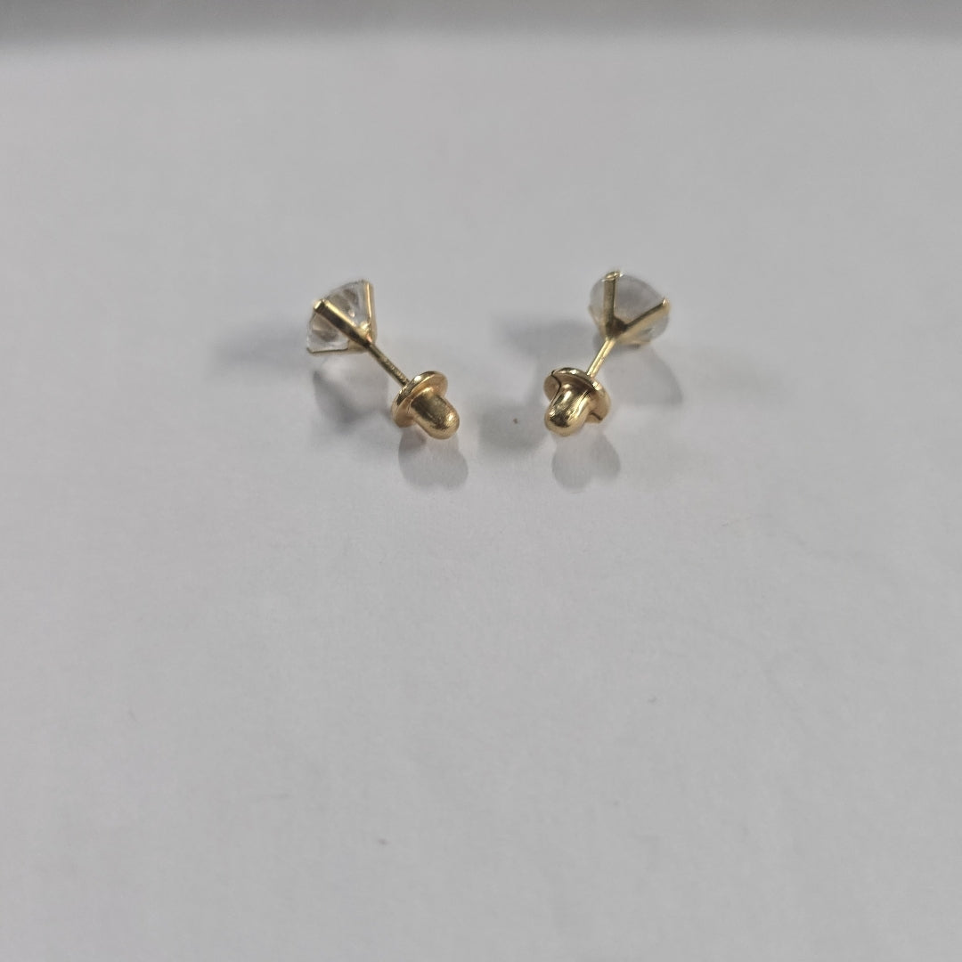 ARETES PAR ORO 14 K 1 GRMS (SEMINUEVO)