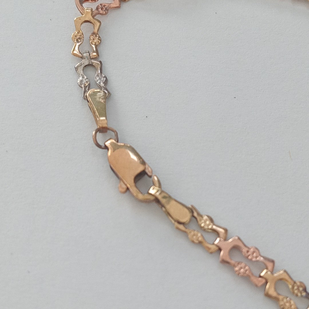 PULSERA ORO COMBINADO 10 K 2,30 GRMS (SEMINUEVO)
