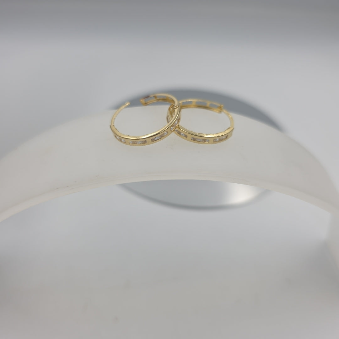 ARRACADAS PAR ORO 10 K 1.9 GRMS (SEMINUEVO)