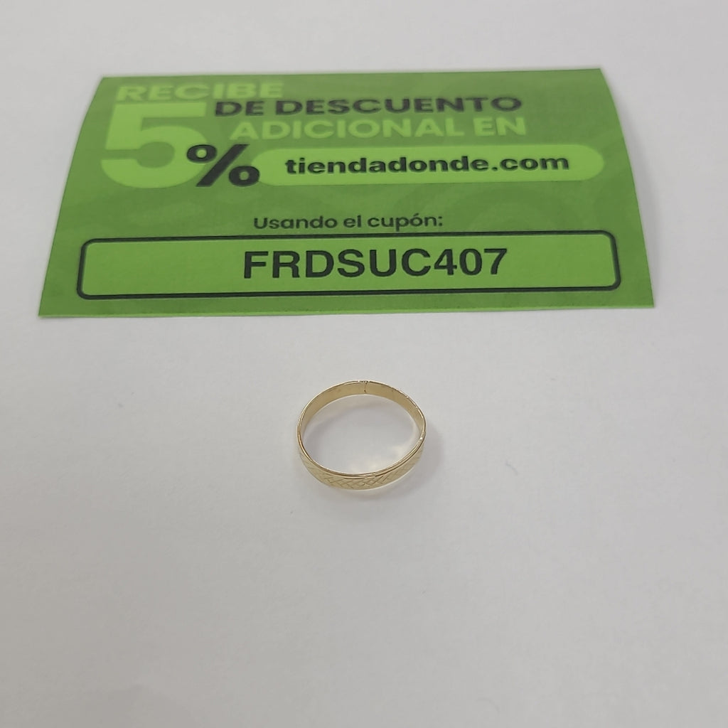 ARGOLLA ORO 14 K 0.9 GRMS (SEMINUEVO)