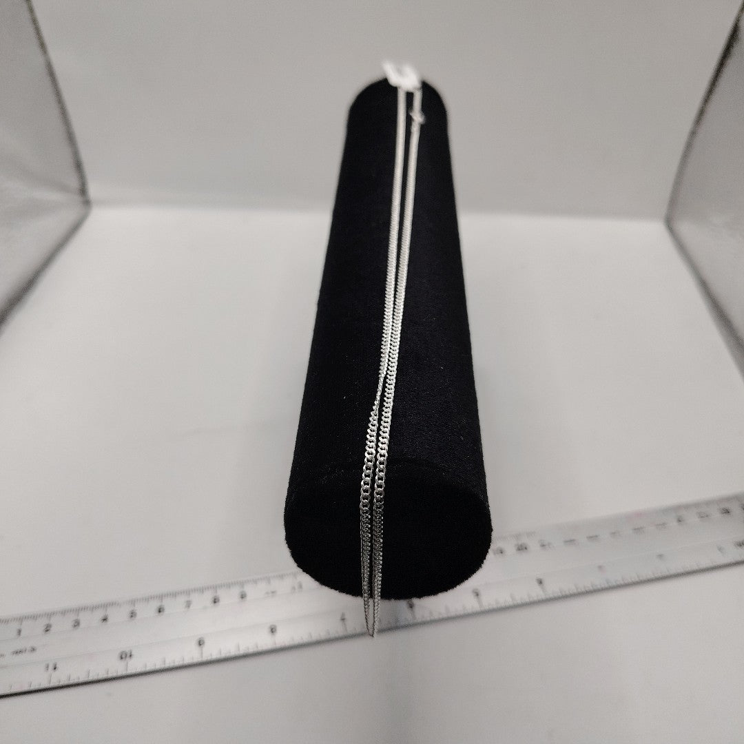 CADENA BARBADA PLATA .925 60 CM 6.63 GR (NUEVO)