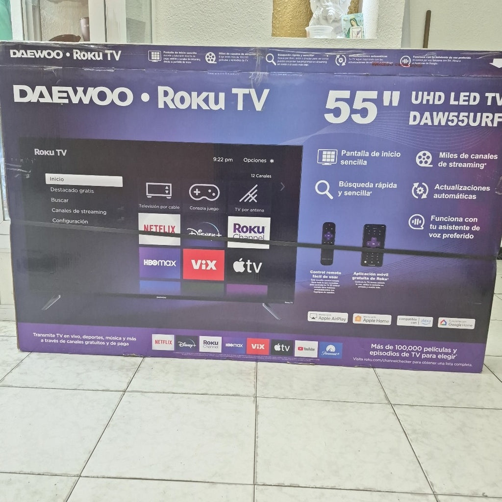 PANTALLA DAEWOO DAW55URF (2022) 55" LED 4K (SEMINUEVO)