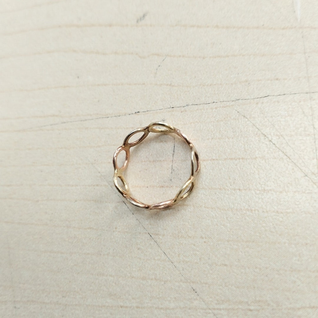 ANILLITO ORO COMBINADO 10 K 1,00 GRMS (SEMINUEVO)