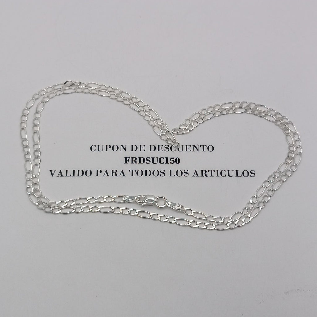 CADENA 3X1 PLATA .925 60 CM 4.82 GR (NUEVO)