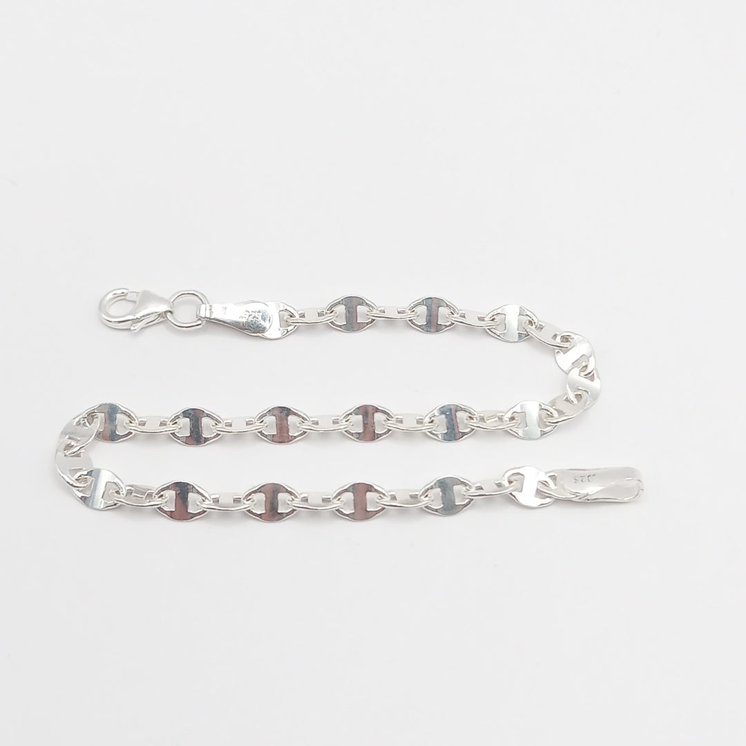 PULSERA TEJIDO ESPECIAL PLATA .925 18 CM 3.3 GR (NUEVO)