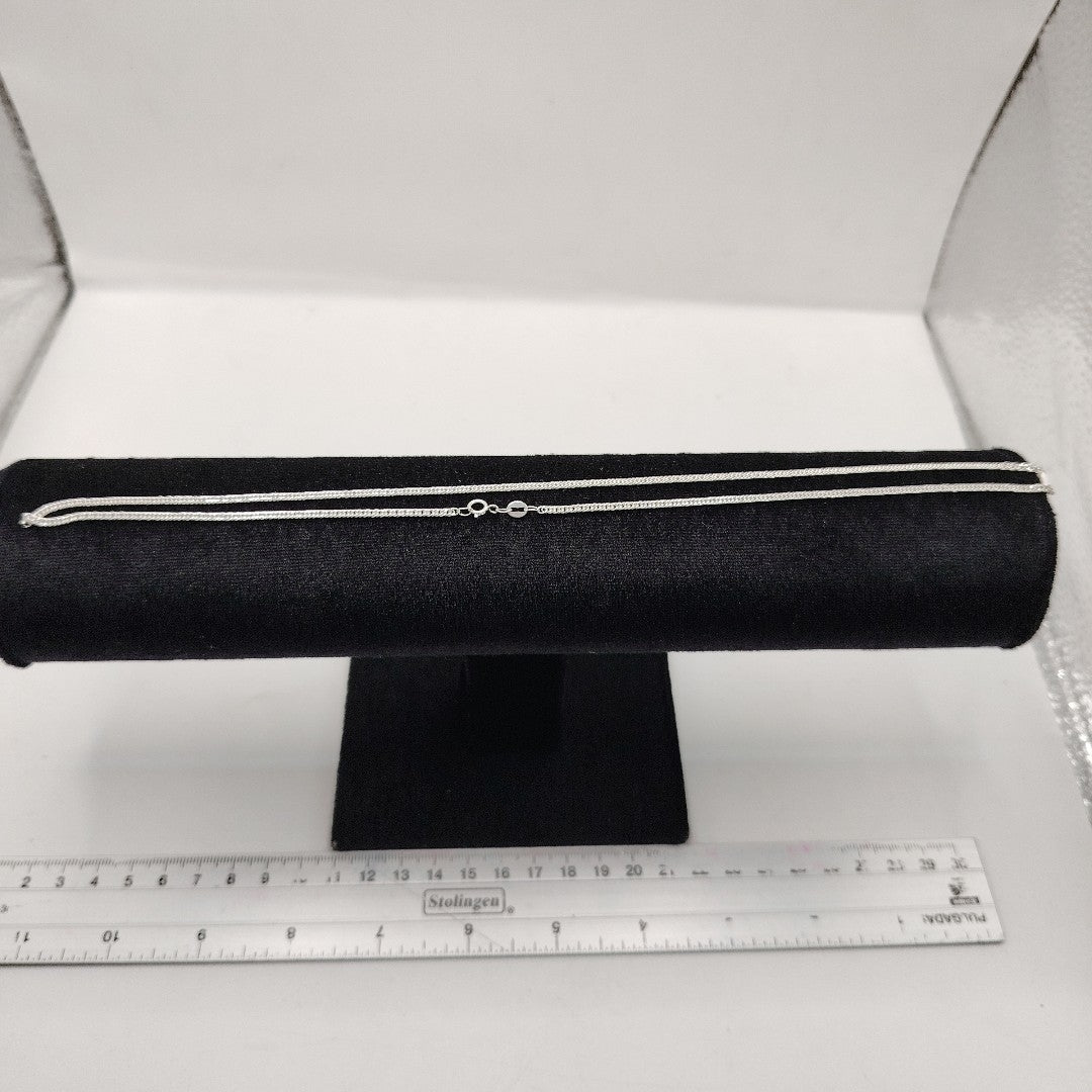 CADENA BARBADA PLATA .925 50 CM 4.12 GR (NUEVO)