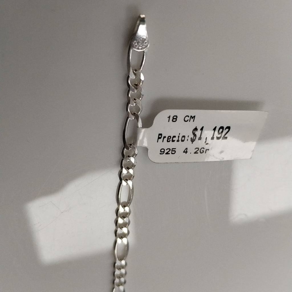 PULSERA 3X1 PLATA .925 18 CM 4.23 GR (NUEVO)