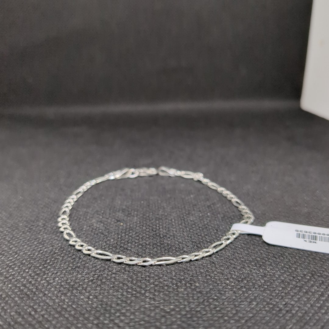 PULSERA TEJIDO 3X1 PLATA .925 21 CM 3.2 GR (NUEVO)