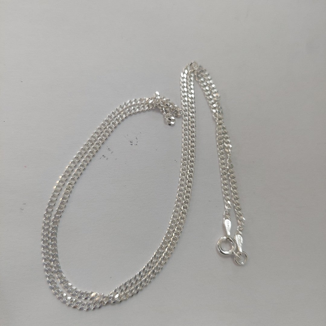 CADENA BARBADA PLATA .925 55 CM 5.83 GR (NUEVO)
