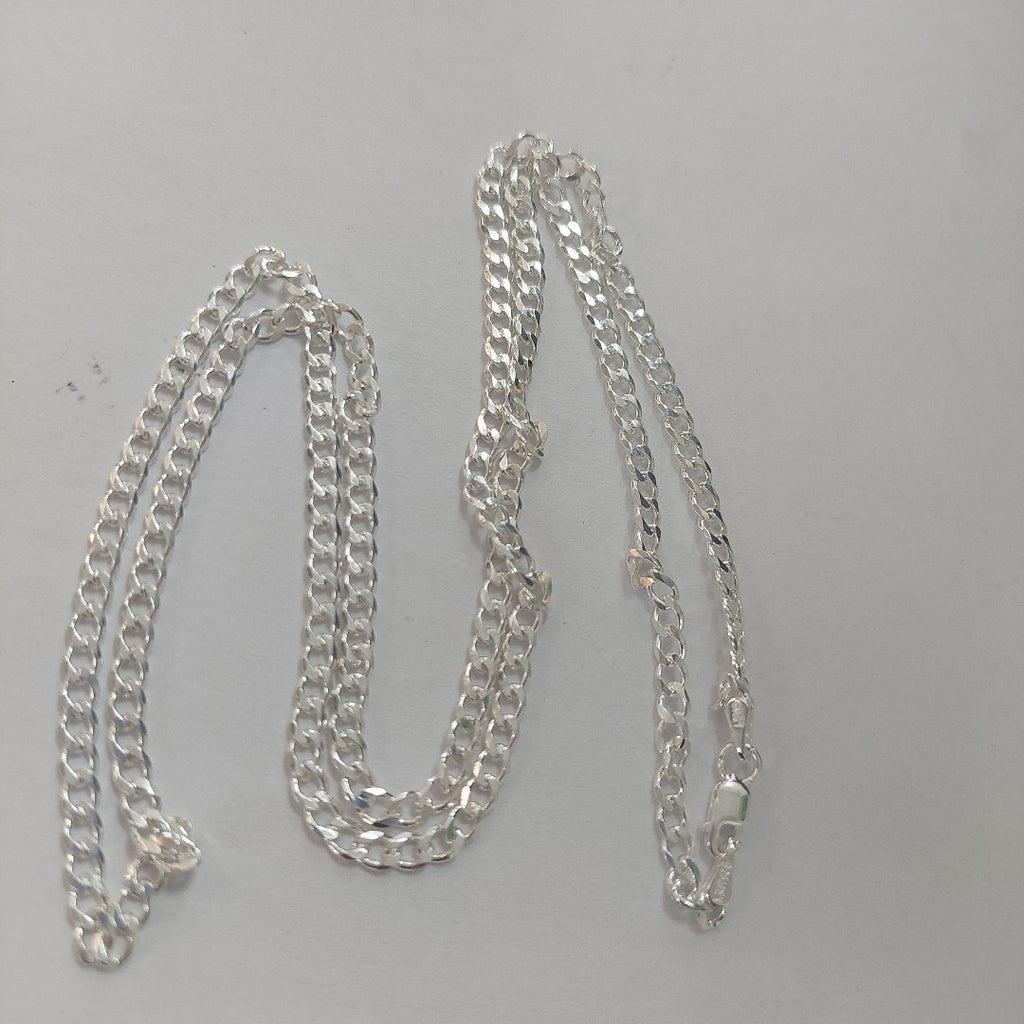 CADENA BARBADA PLATA .925 60 CM 9.52 GR (NUEVO)
