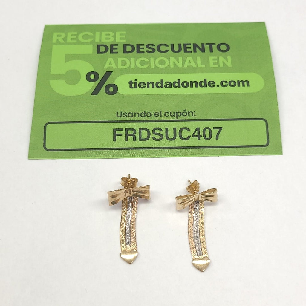 ARETES PAR ORO 10 K 2,90 GRMS (SEMINUEVO)