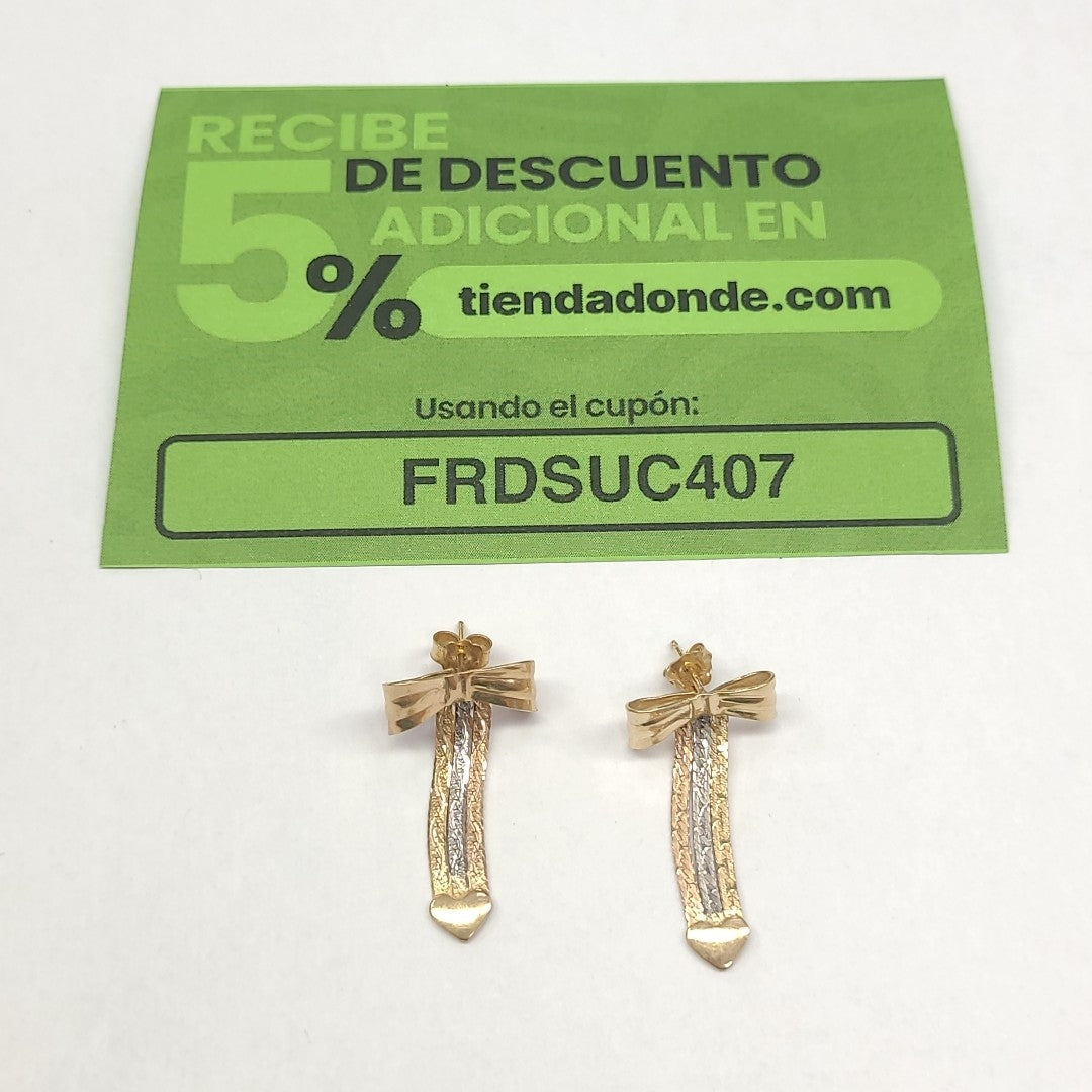 ARETES PAR ORO 10 K 2,90 GRMS (SEMINUEVO)
