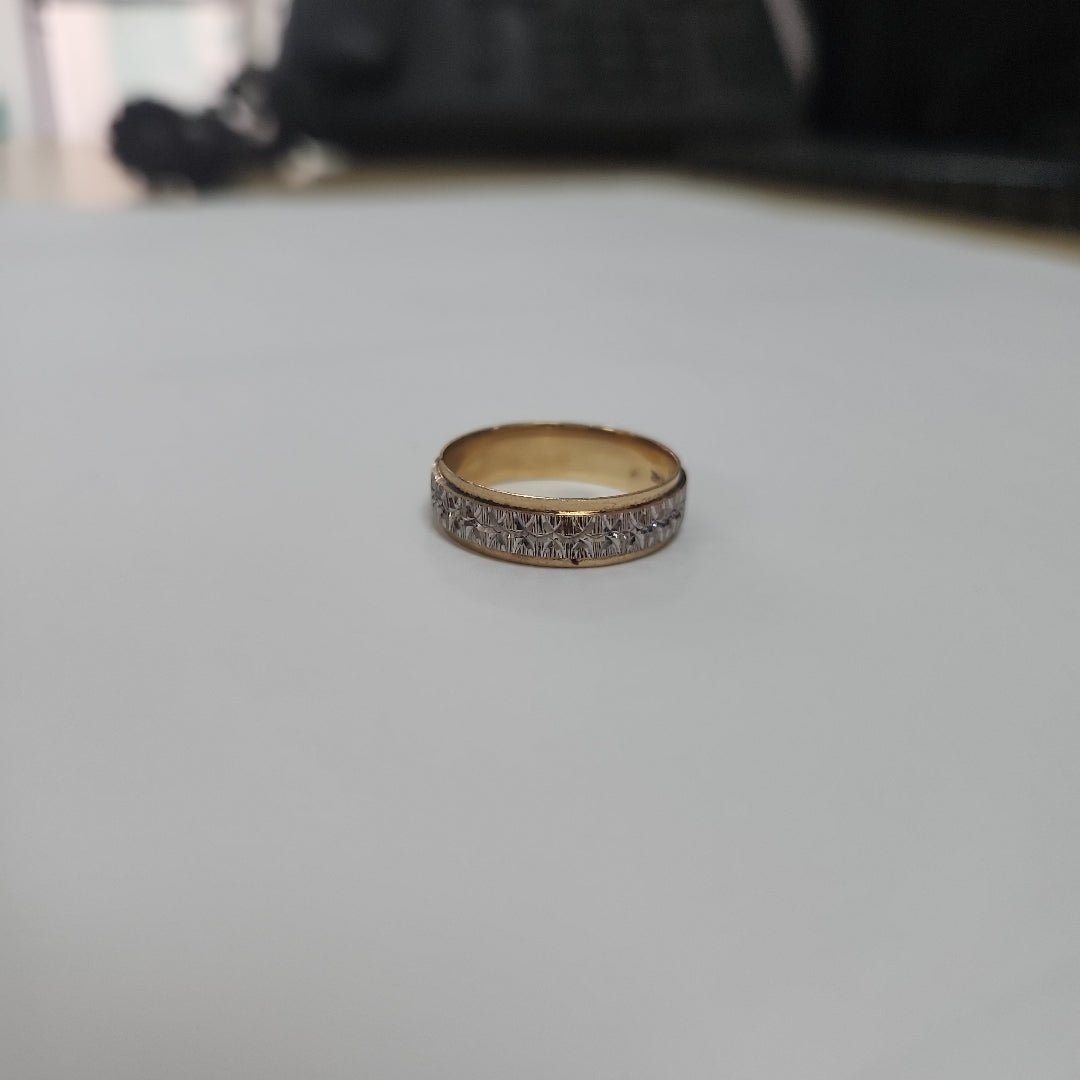 ARGOLLA ORO COMBINADO 14 K 4.2 GRMS (SEMINUEVO)