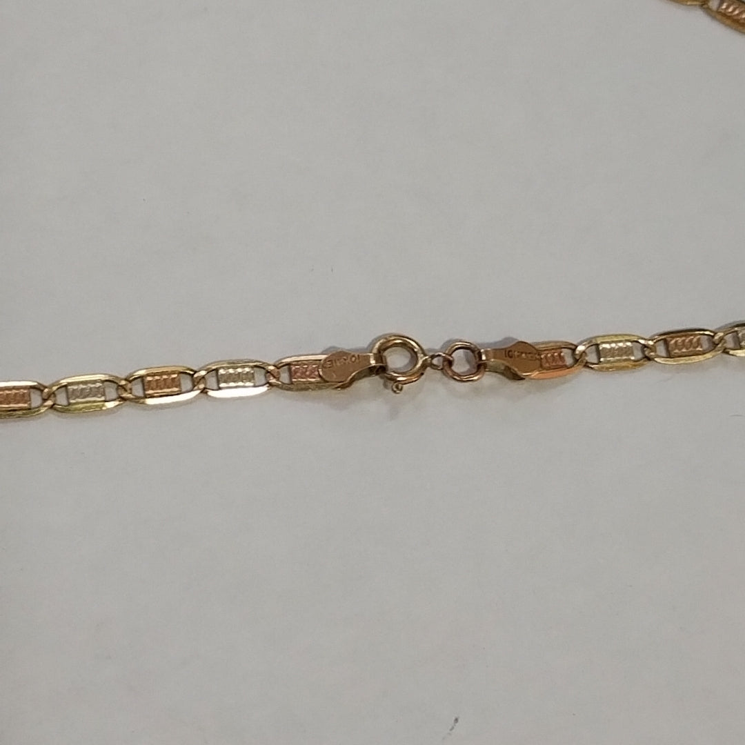 CADENA ORO COMBINADO 10 K 3,30 GRMS (SEMINUEVO)