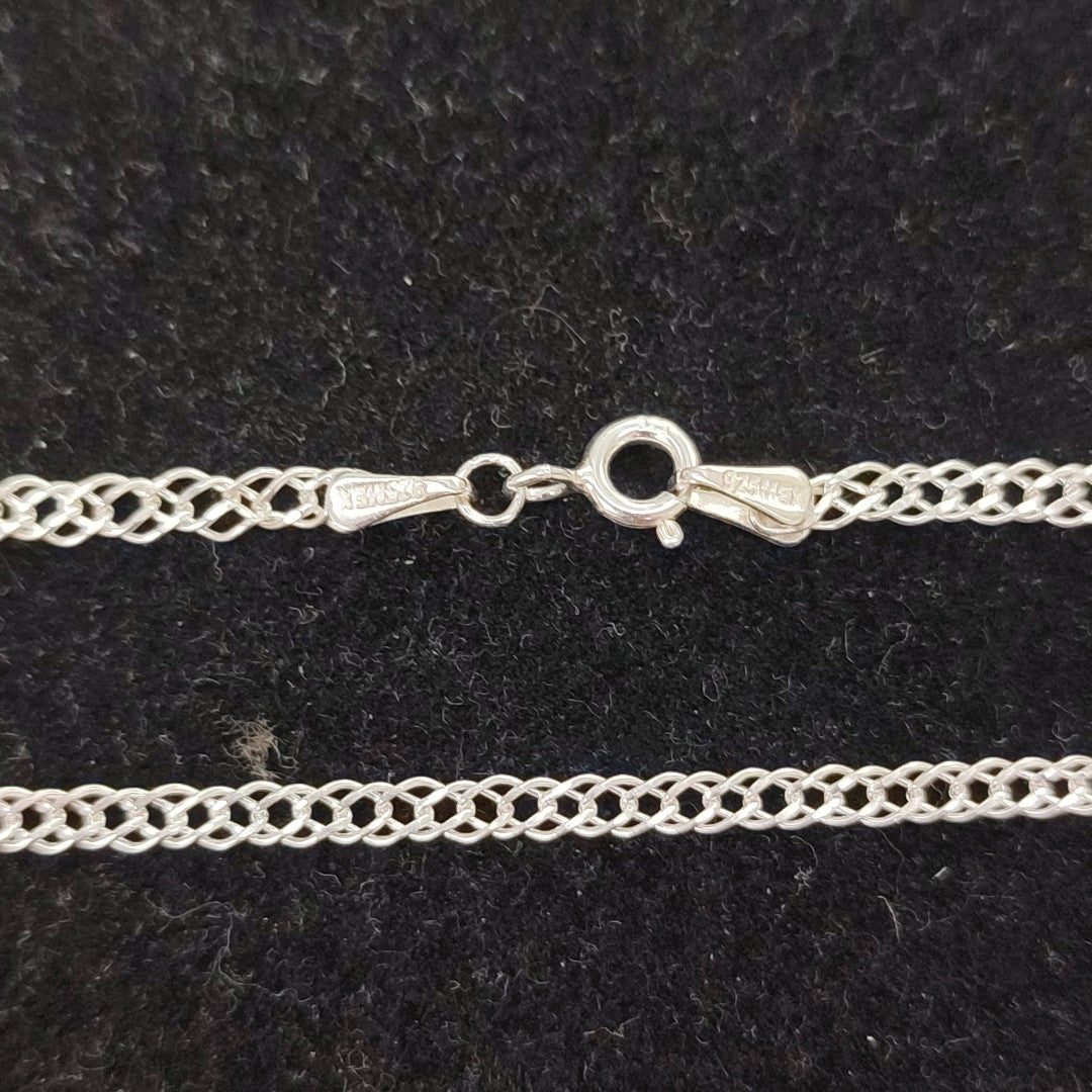 CADENA DOBLE ESLABON PLATA .925 50 CM 3.63 GR (NUEVO)