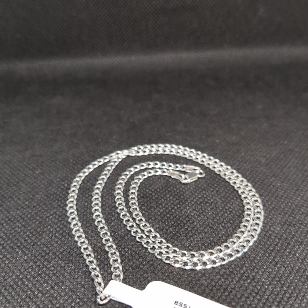 CADENA BARBADA PLATA .925 50 CM 7.12 GR (NUEVO)