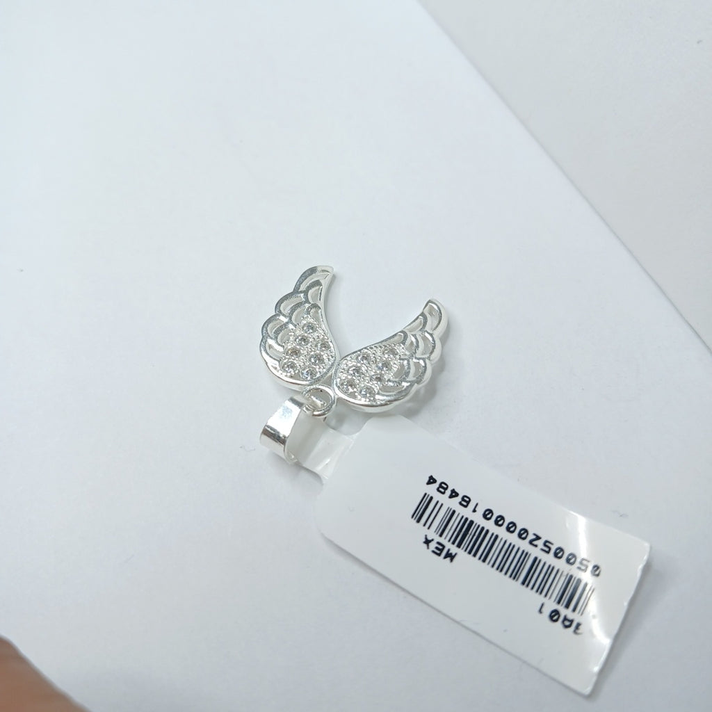 DIJE ALAS C/CIRCONIAS PLATA .925 2.3 GR (NUEVO)