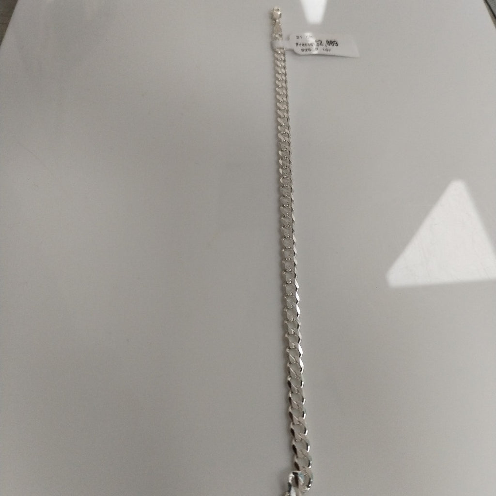 PULSERA BARBADA PLATA .925 21 CM 7.13 GR (NUEVO)