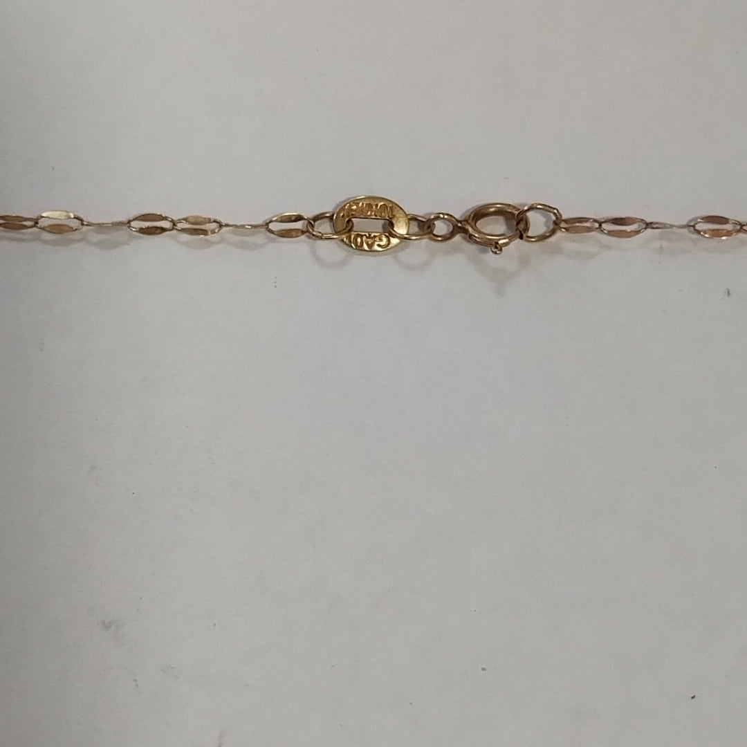 CADENA ORO COMBINADO 10 K 0.9 GRMS (SEMINUEVO)