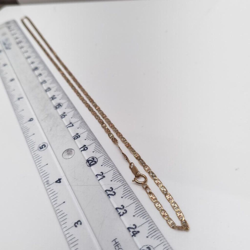 CADENA ORO, ORO COMBINADO 10 K 3.1 GRMS (SEMINUEVO)