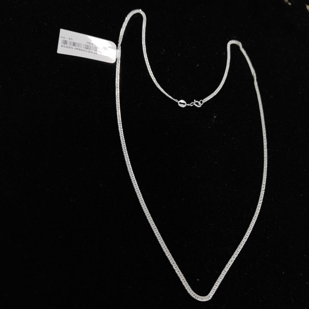 CADENA BARBADA PLATA .925 50 CM 4.12 GR (NUEVO)