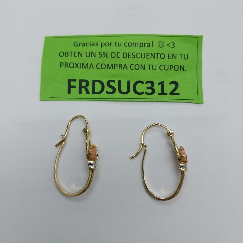 ARETES PAR ORO 14 K 5 GRMS (SEMINUEVO)