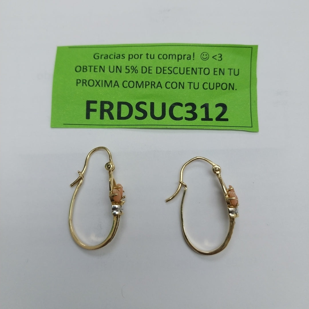 ARETES PAR ORO 14 K 5 GRMS (SEMINUEVO)